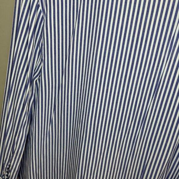 MSK Size XL Striped Blue and White Dress Coverup Beach Resortwear Holiday - Picture 8 of 13